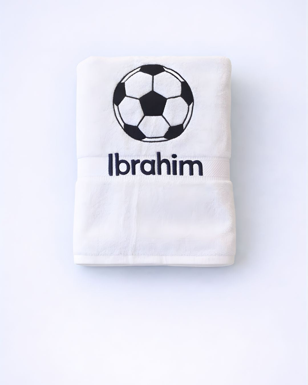 Football Fan, cotton kids towel with name embroidery