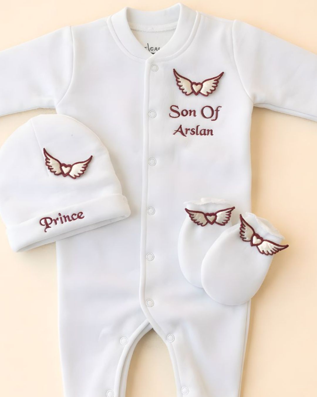 Angel Heart Set, 3 piece newborn set, another view