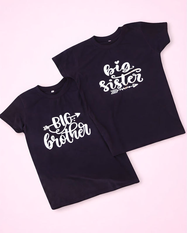 Big Bro Big Sis, embroidered T-shirt