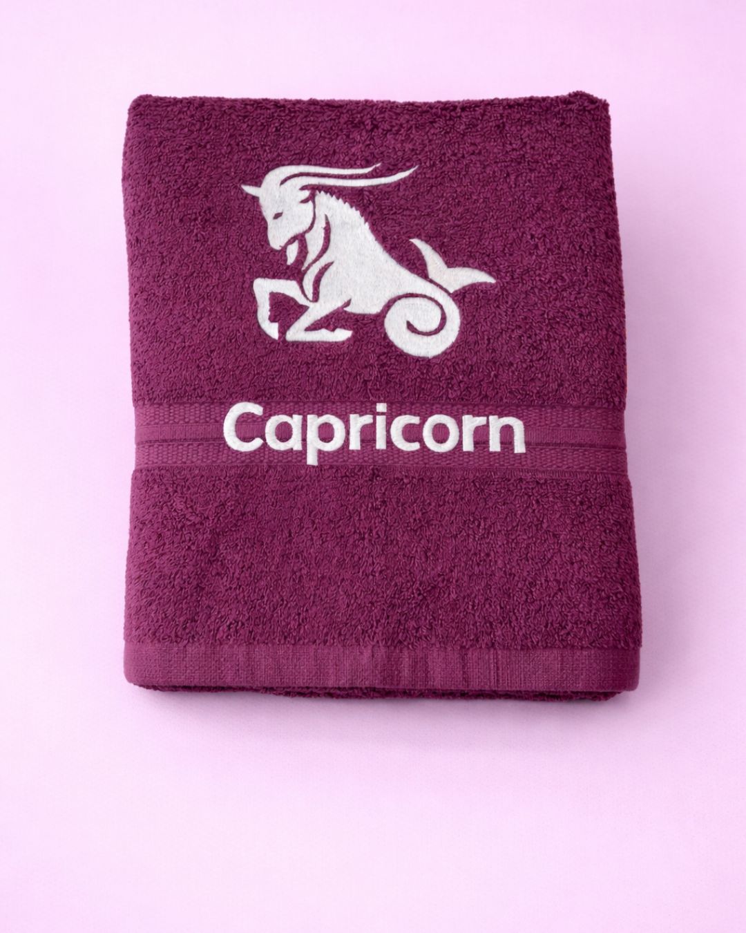 Zodiac Sign Towels, towel, 100 % cotton, 27 by 54 inches, Capricorn option