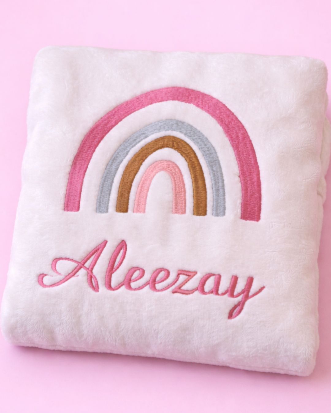Rainbow Baby Blanket, baby blanket, another view