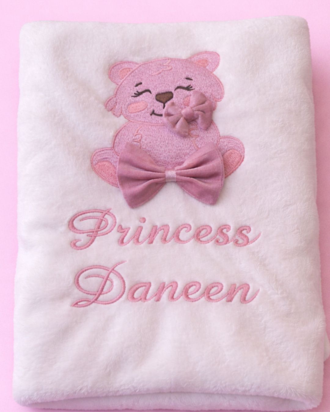 Velvet Bear Baby Blanket, baby blanket, another view