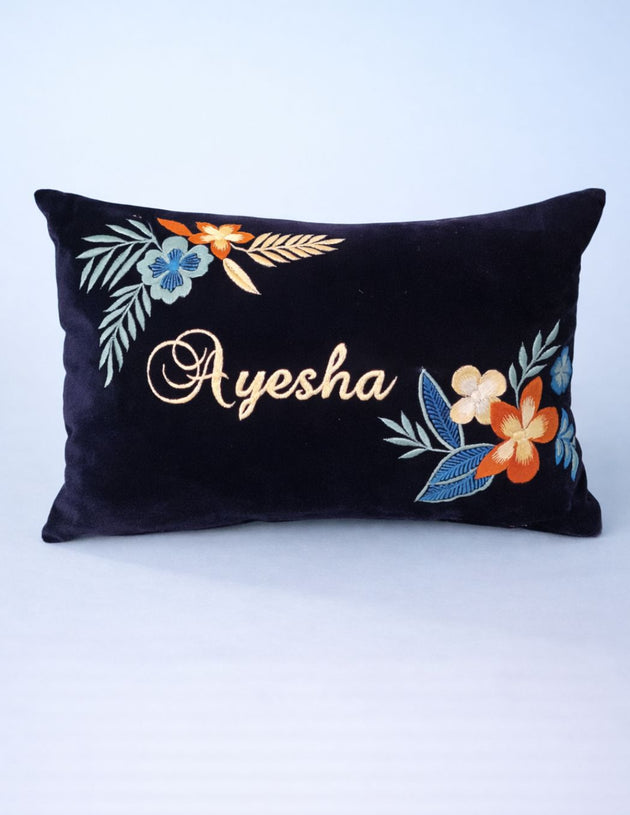 Floral Name Cushion