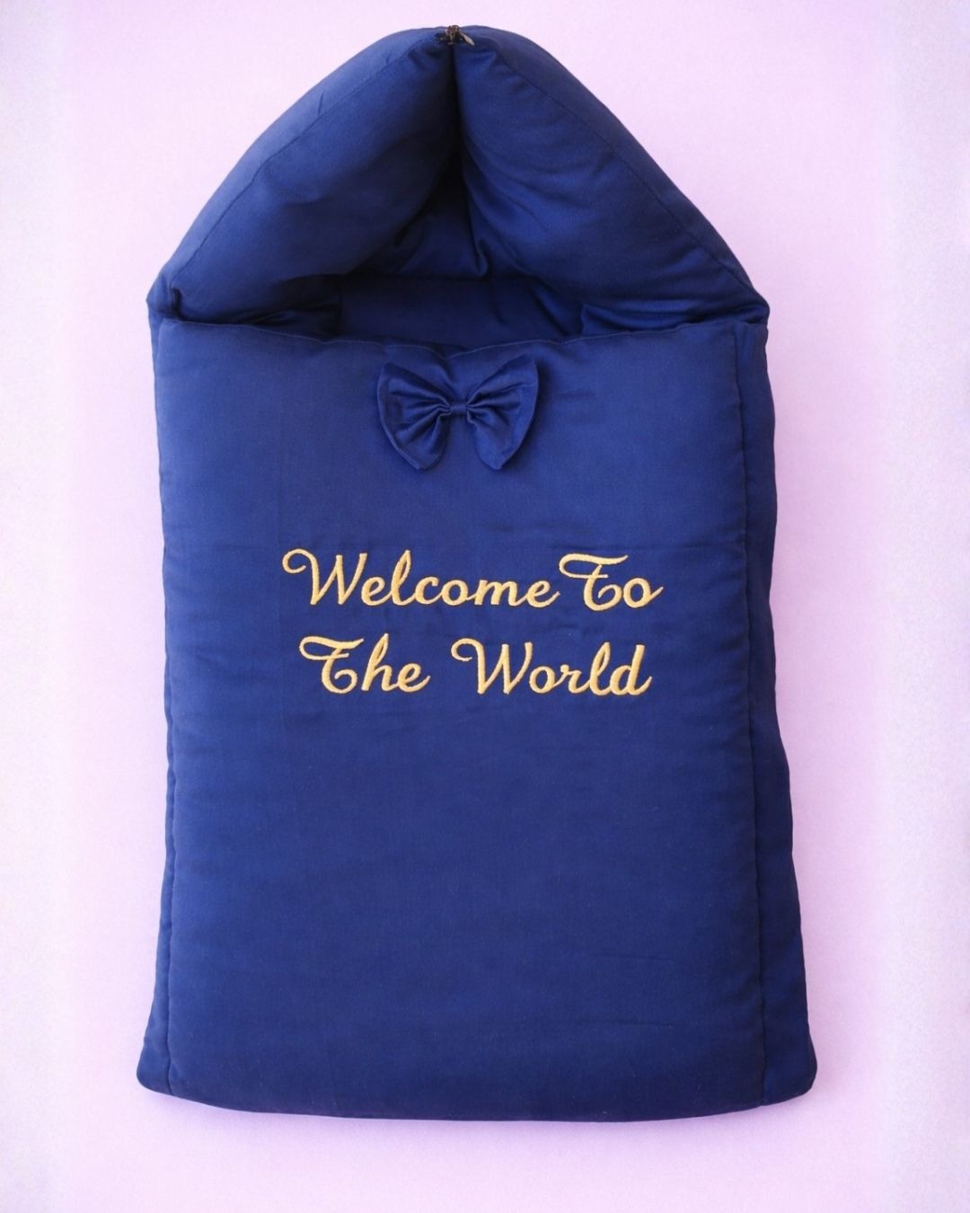 Welcome Carry Nest, cotton satin baby carry nest with name embroidery