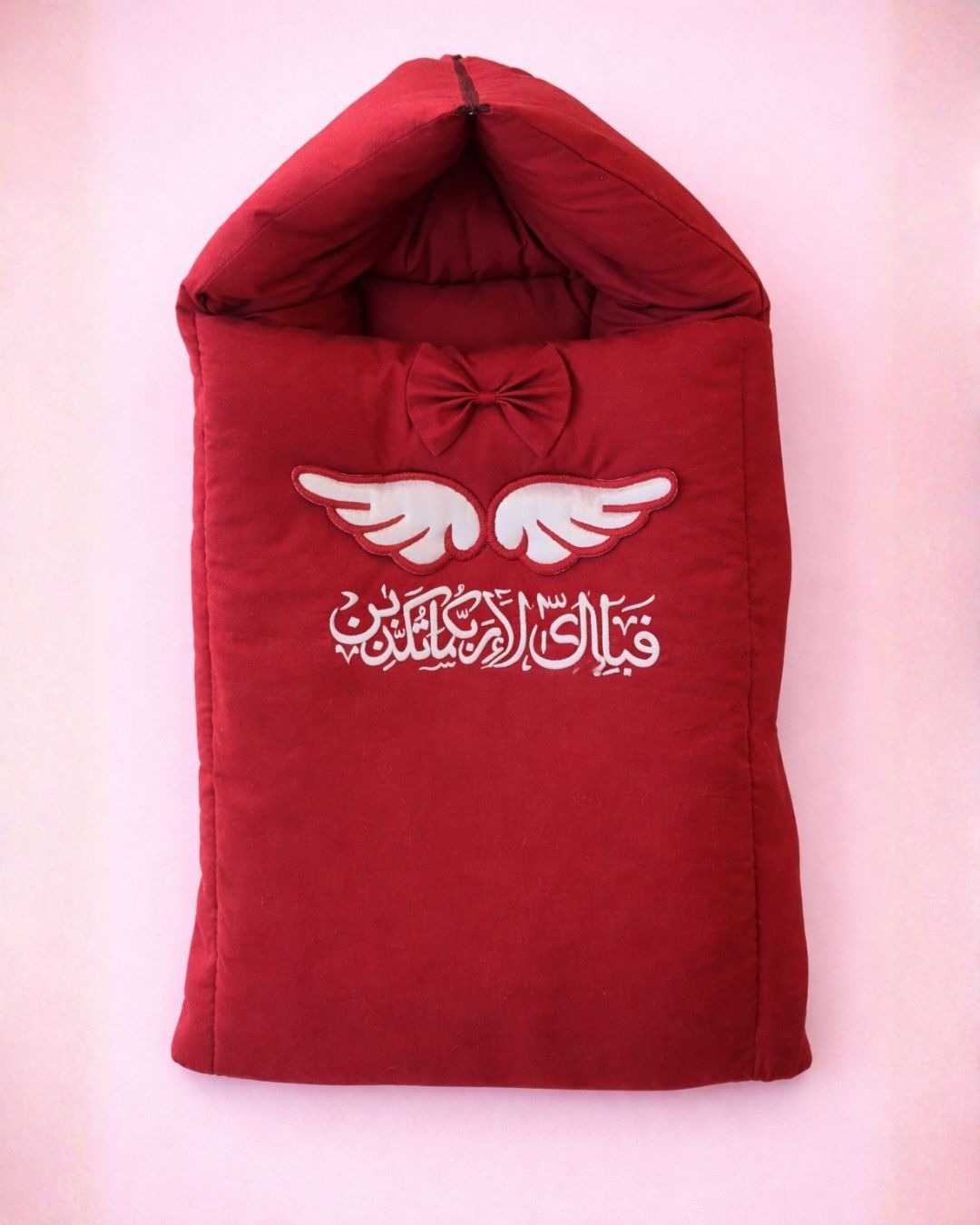 Gift From God Nest, baby carry nest, Cotton Satin, 26 by 15 inches, Red option