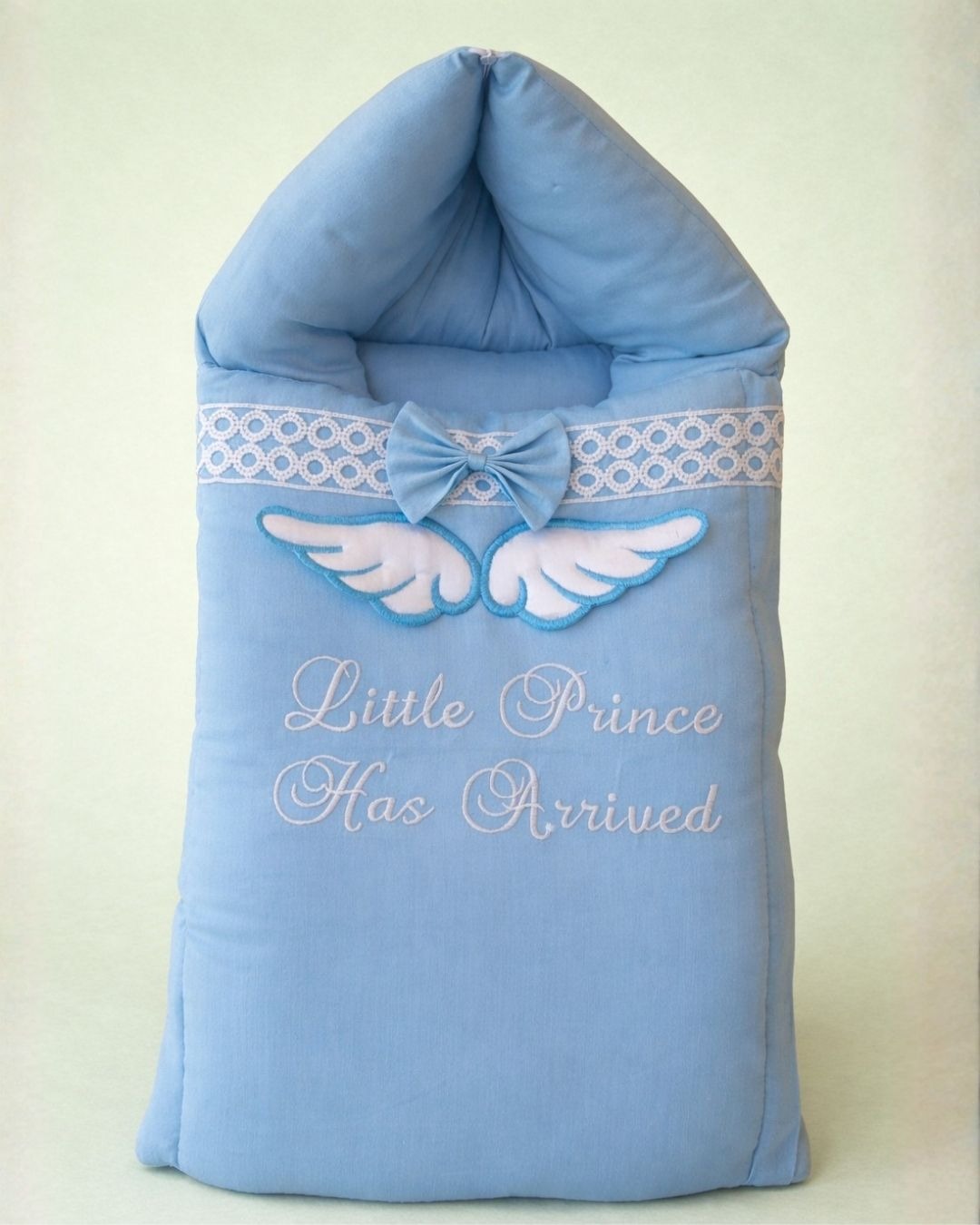Little Prince Angel Nest, cotton satin baby carry nest with name embroidery