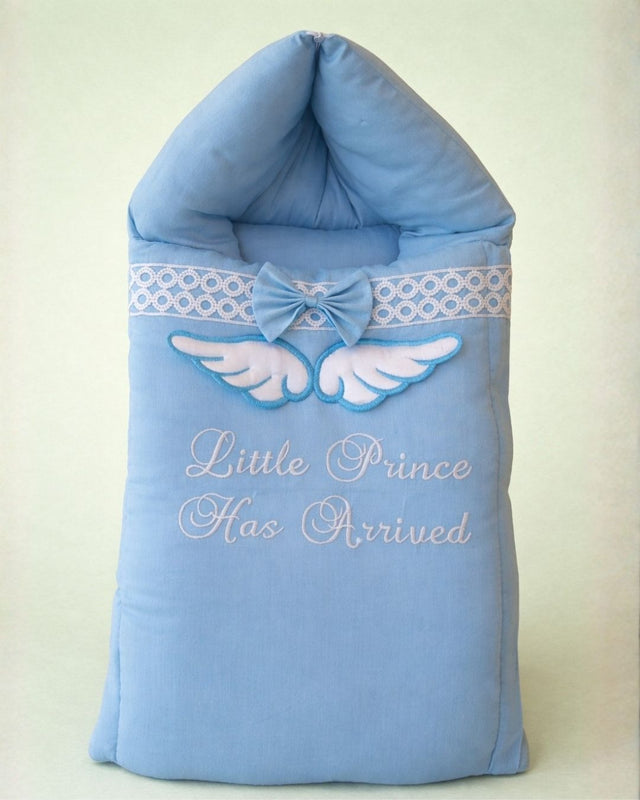 Little Prince Angel Nest, cotton satin baby carry nest with name embroidery