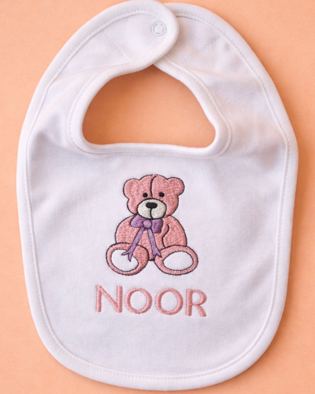 Bear Bib, baby bib, another view