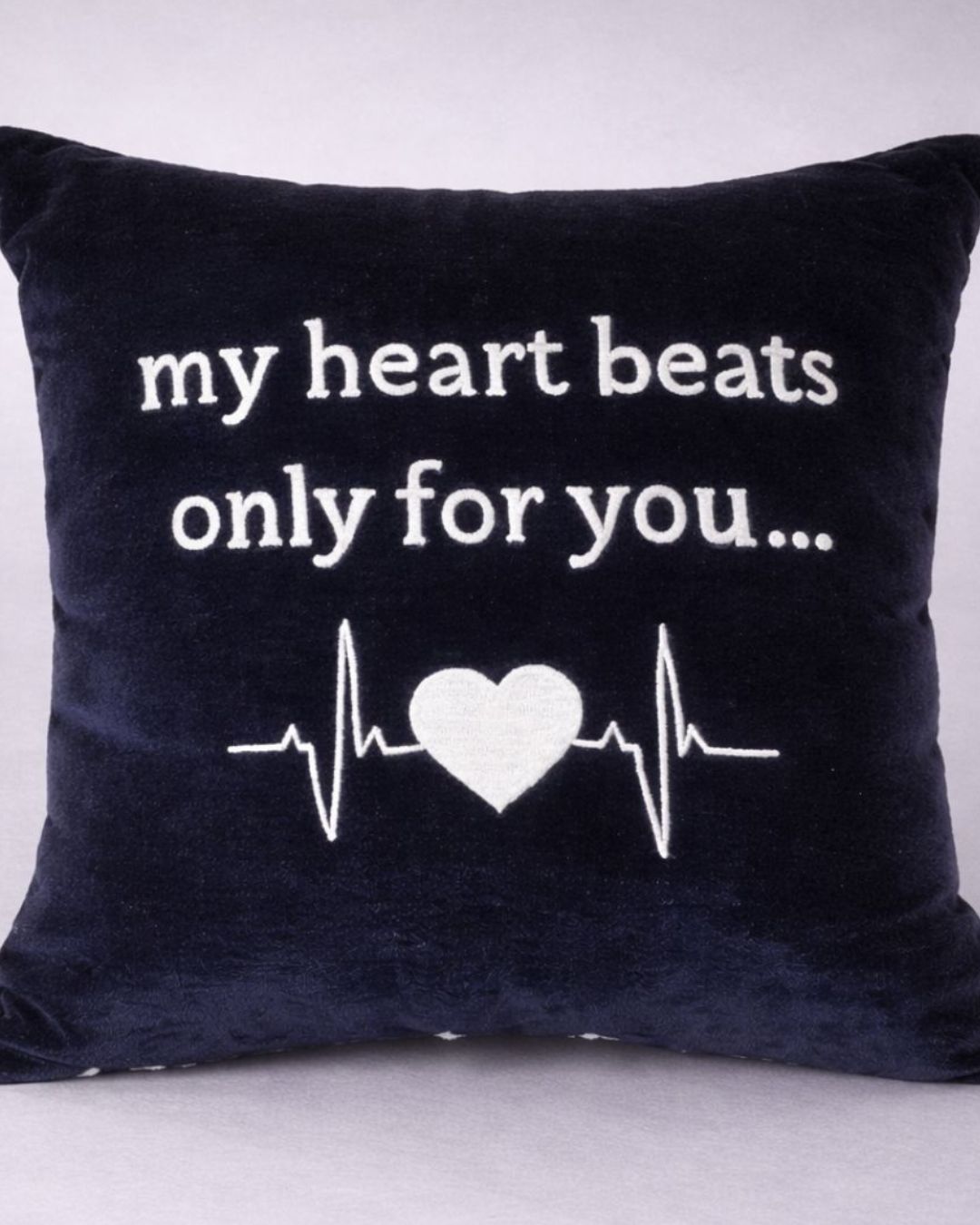 Heart Beat Cushion, name cushion, another view