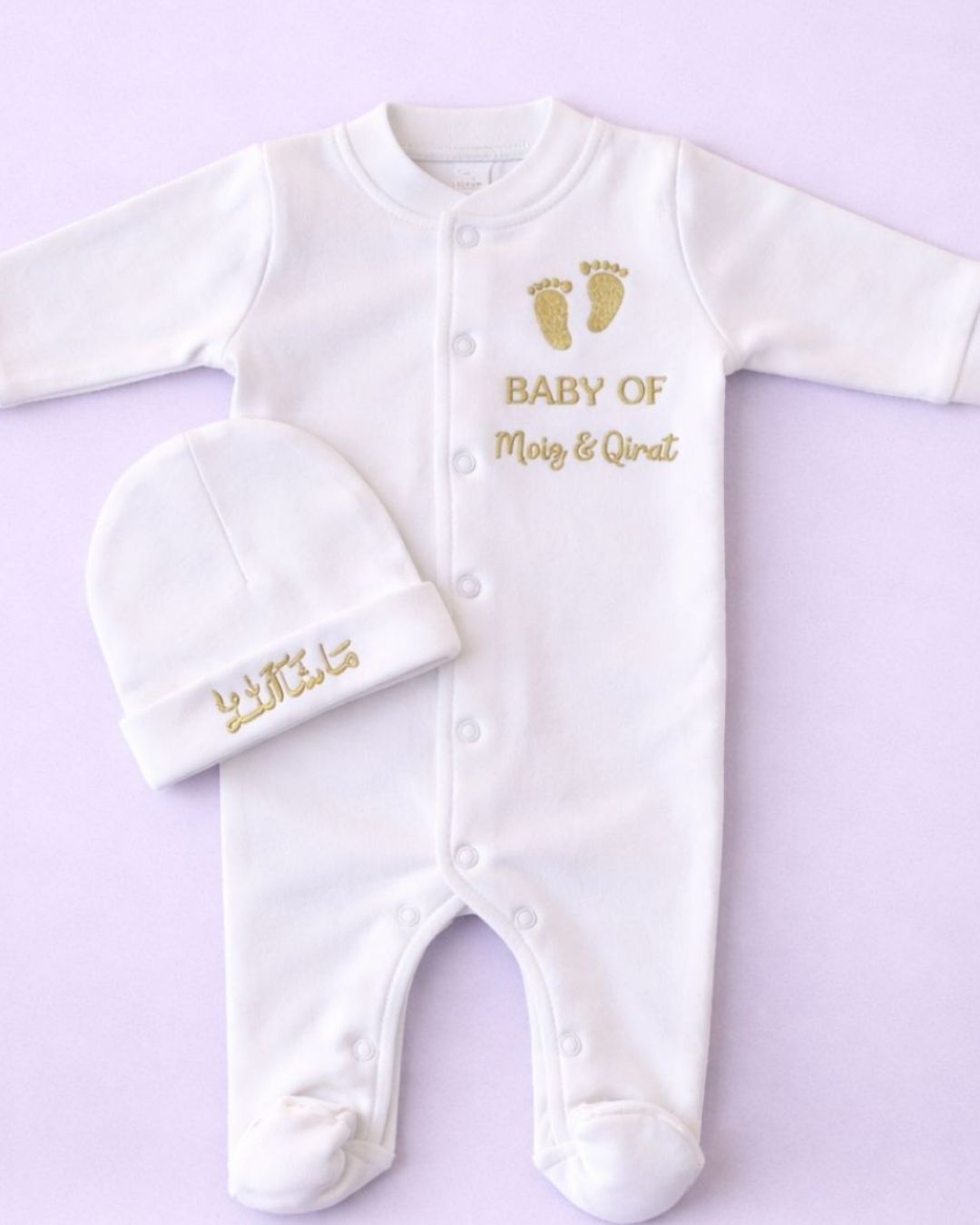 Baby Footsteps, 2 piece newborn set, another view