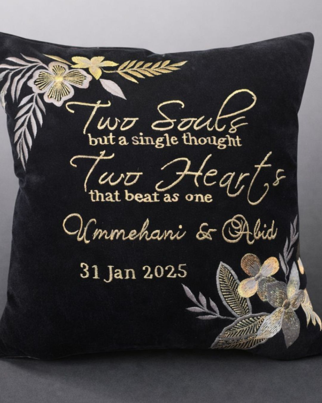 Two Souls Cushion, couple cushion, another view