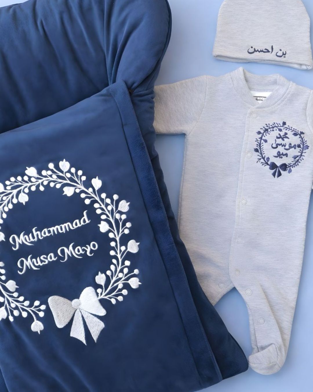 Winter Boy Set, 3 piece newborn set, another view
