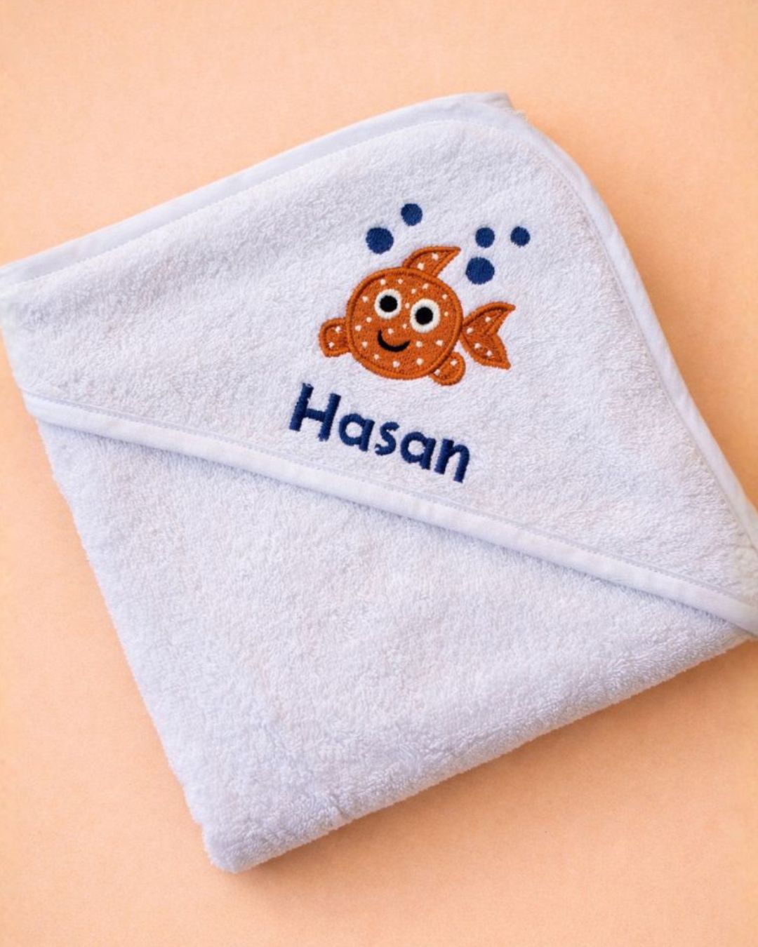 Baby Fish Towel, baby towel, another view