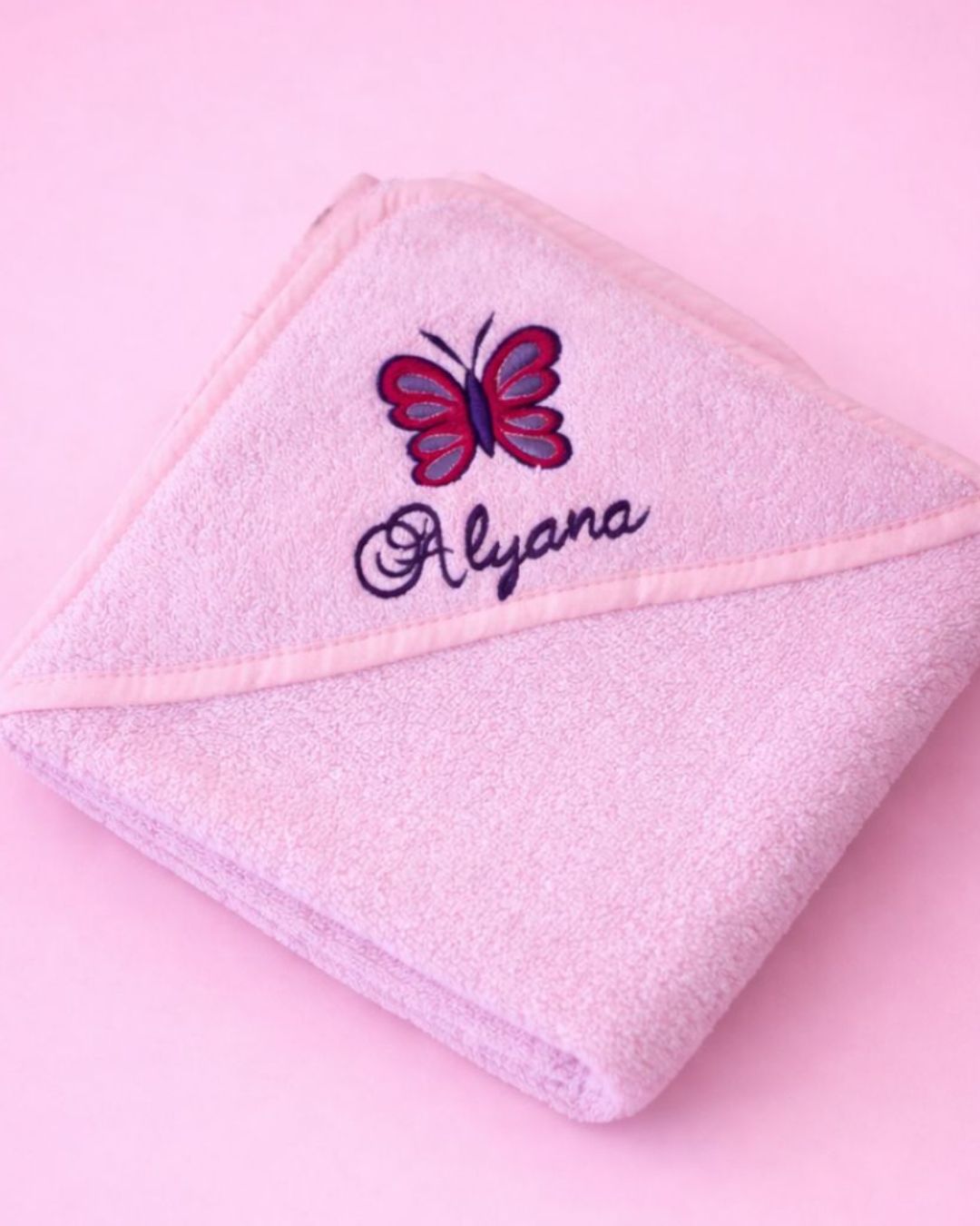 Baby butterfly towel