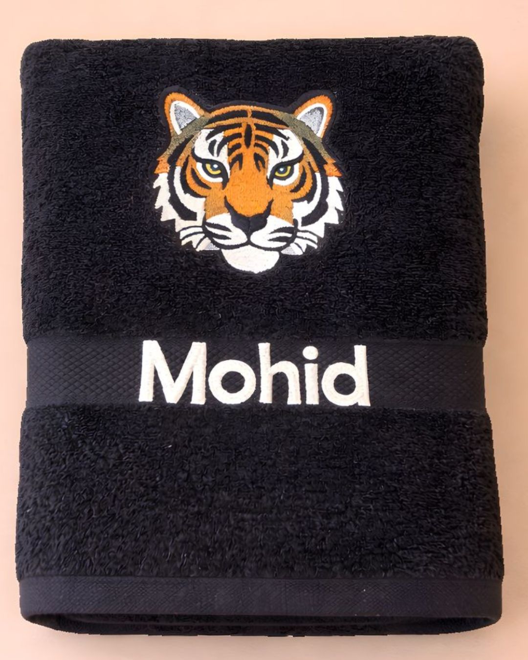 Tiger Boy, kids towel, another view