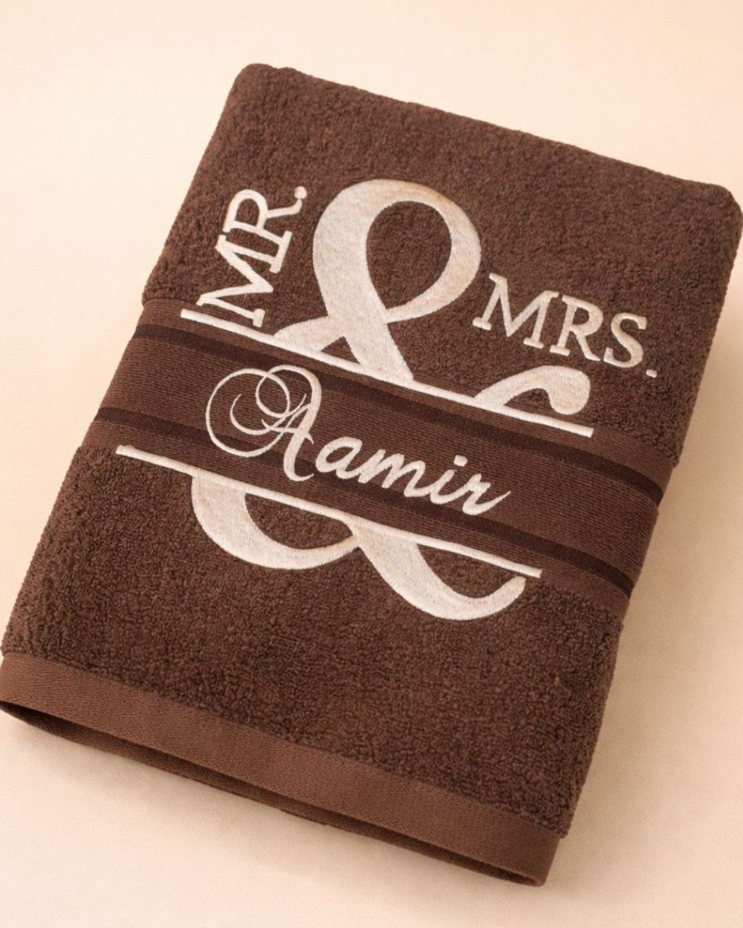 Mr & Mrs Bath, towel, another view
