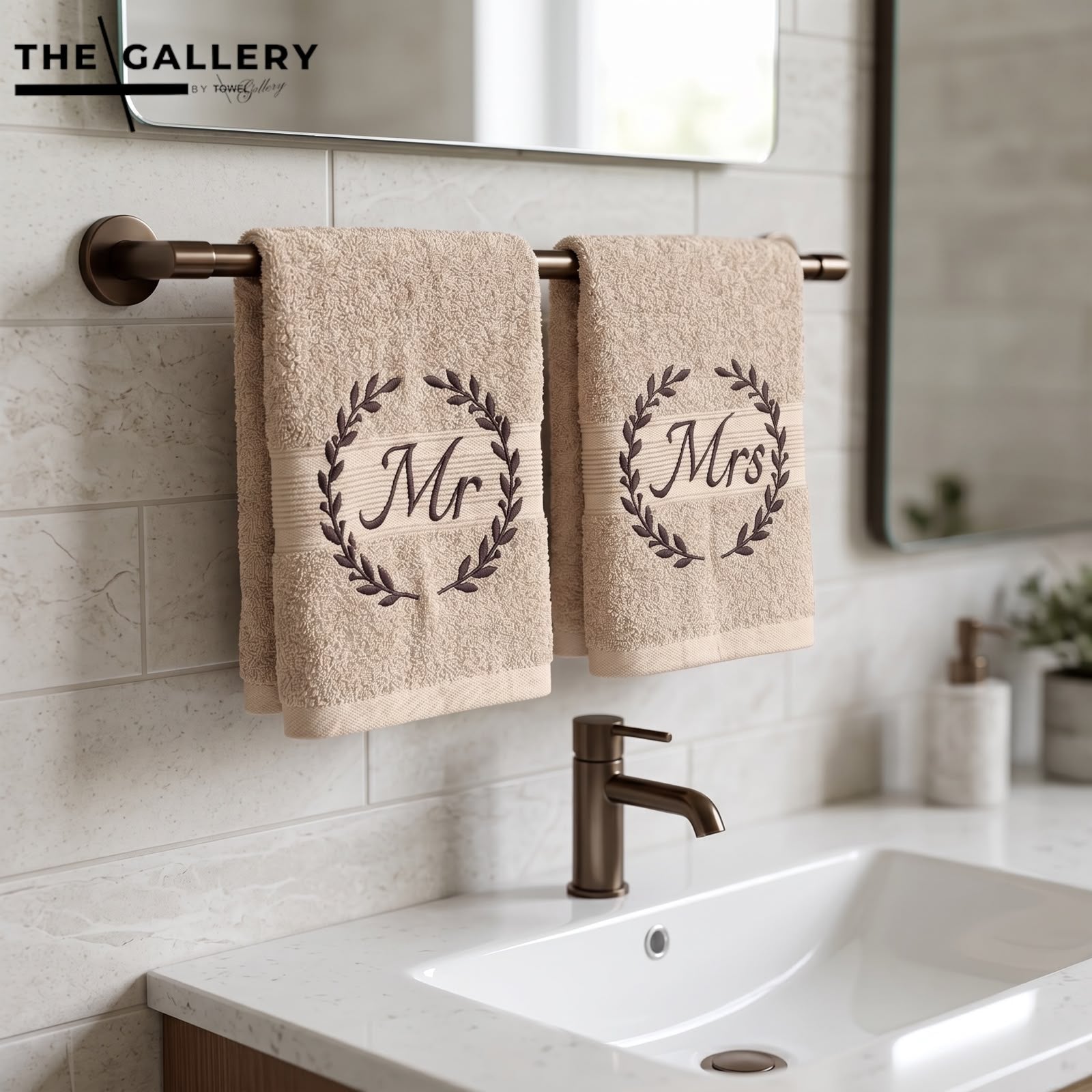 Mr&Mrs Hand Towels